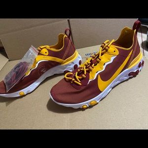 Size 8.5 Nike element 55 react USC Trojan